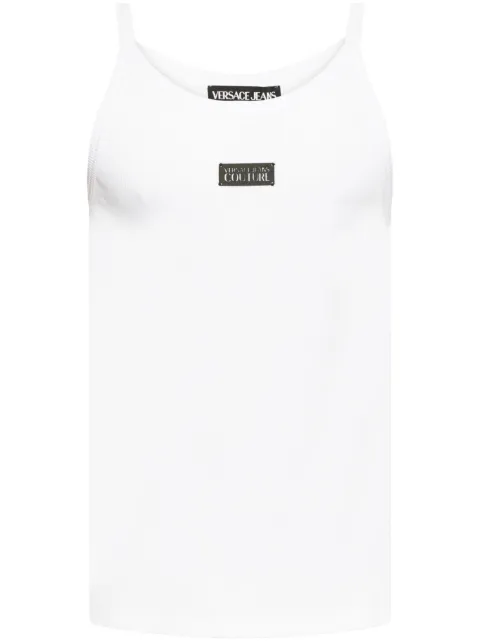 Versace Jeans Couture logo ribbed top