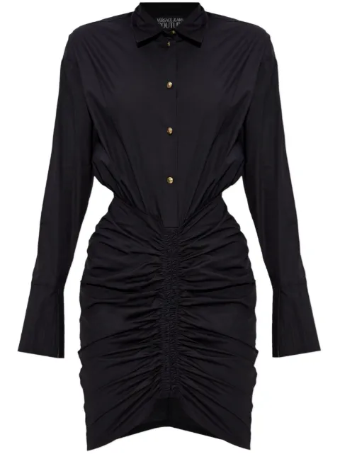 Versace Jeans Couture ruched shirtdress