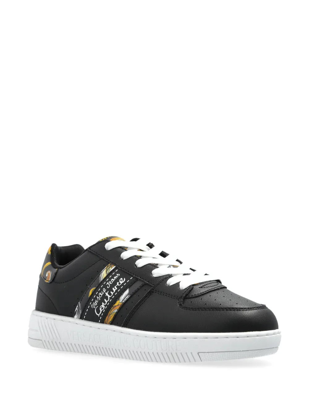 Versace Jeans Couture Barocco-print sneakers Black