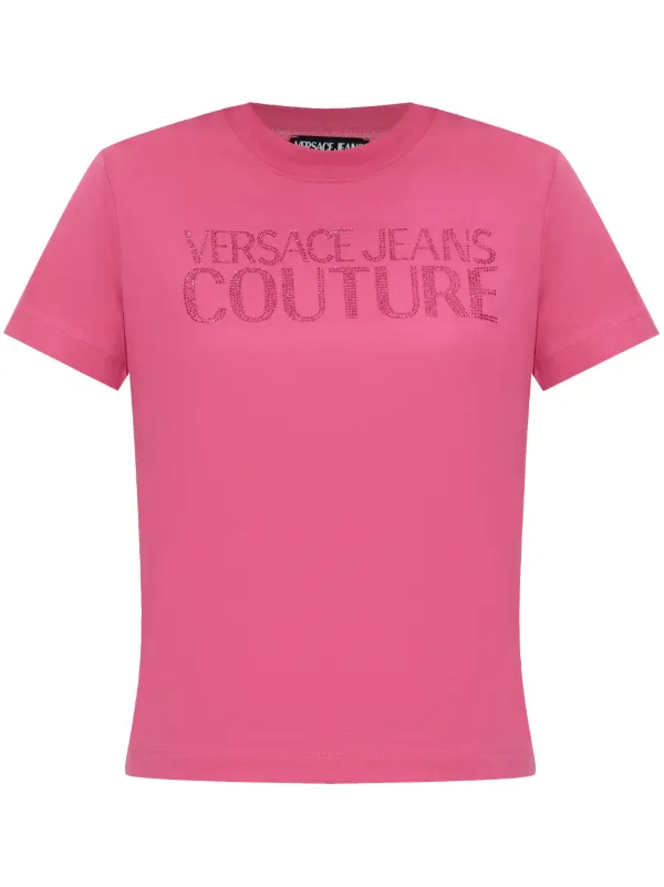 Versace Jeans Couture T-shirt Con Logo | Rosa | FARFETCH IT
