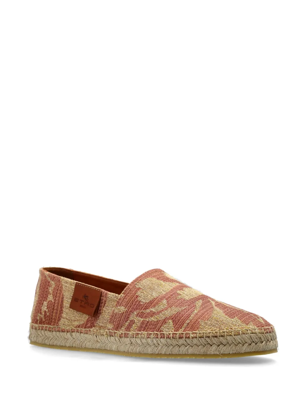 ETRO paisley-print linen espadrilles - Beige