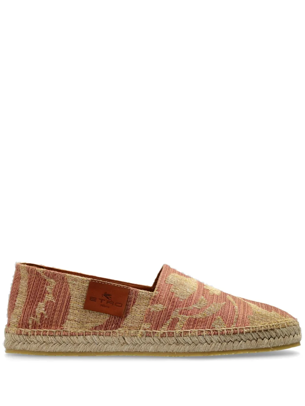 ETRO paisley-print linen espadrilles Neutrals