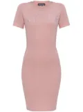 Versace Jeans Couture shimmer appliqué dress - Pink