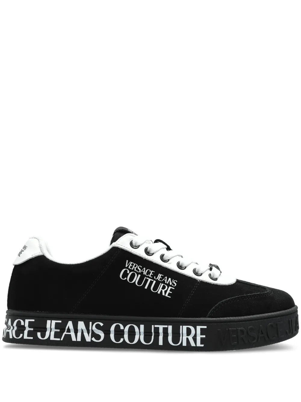 Versace Jeans Couture suede trainers Black