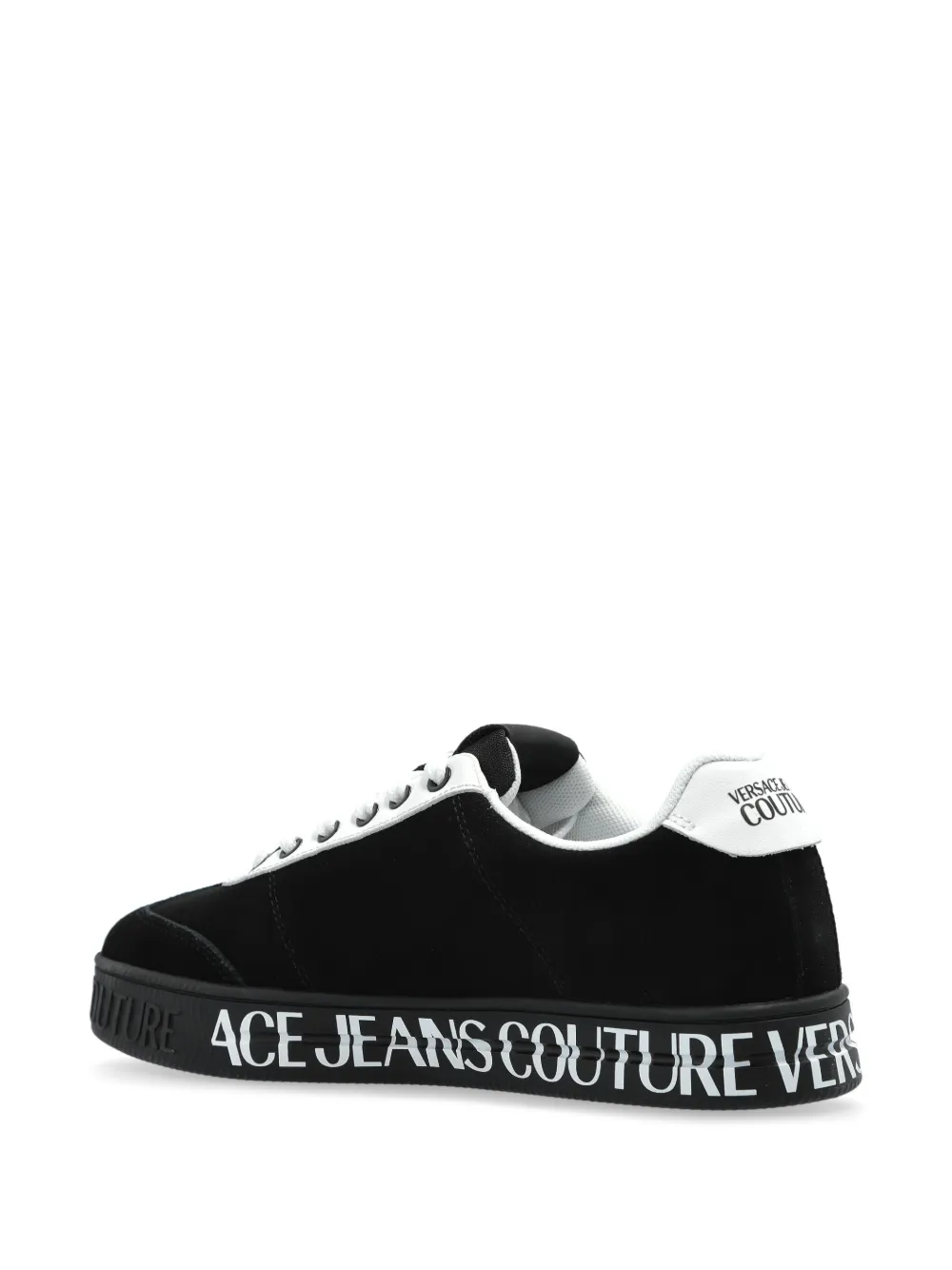 Versace Jeans Couture suede trainers Black