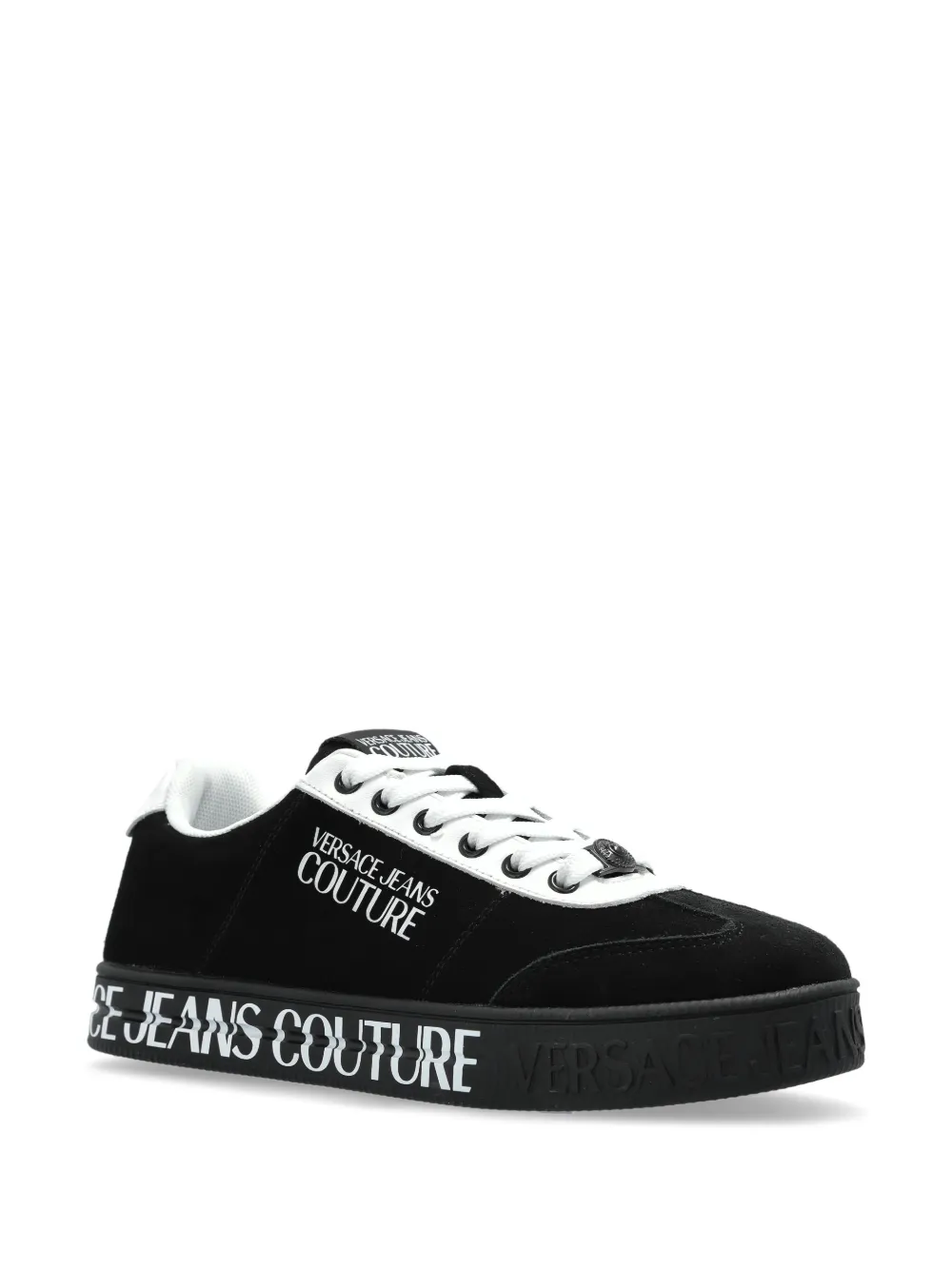 Versace Jeans Couture suede trainers Black