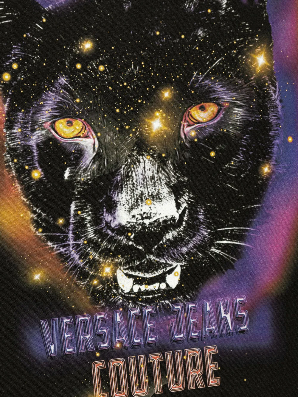 Versace Jeans Couture T-shirt met print Zwart