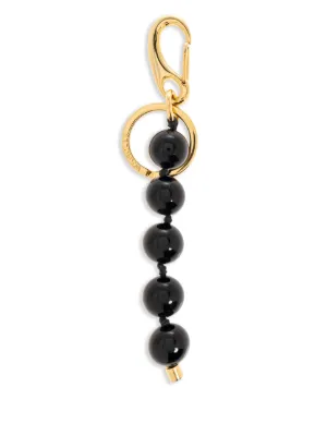 LEMAIRE Beaded Keychain | Black | FARFETCH