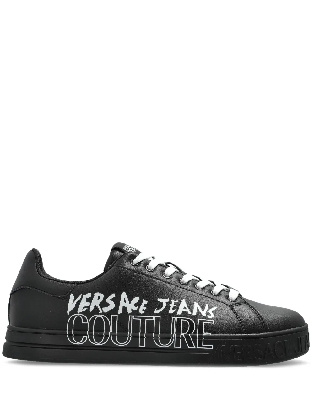 Versace Jeans Couture logo-print trainers Black