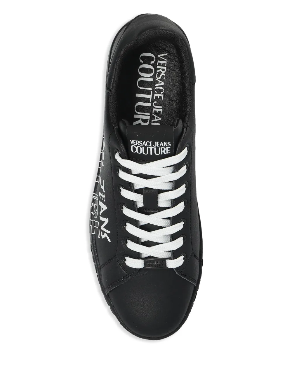 Versace Jeans Couture logo-print trainers Black