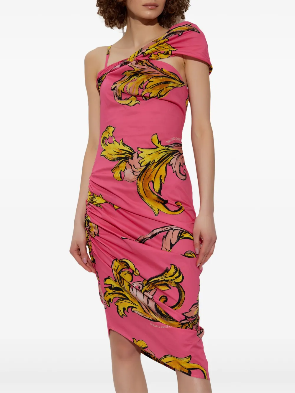 Versace Jeans Couture Barocco print dress - Roze