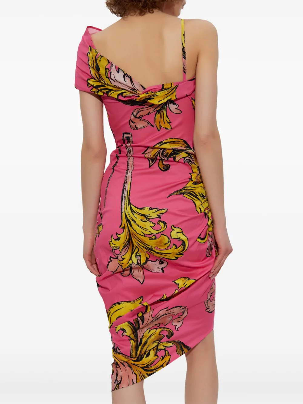 Versace Jeans Couture Jurk met Barocco-print Roze
