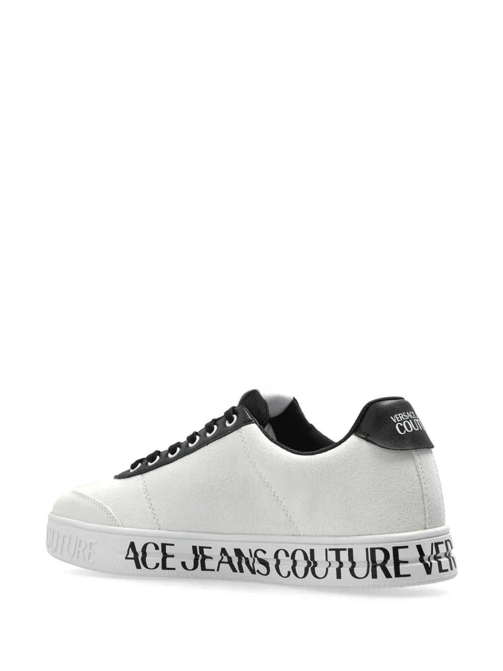 Versace Jeans Couture suede trainers White