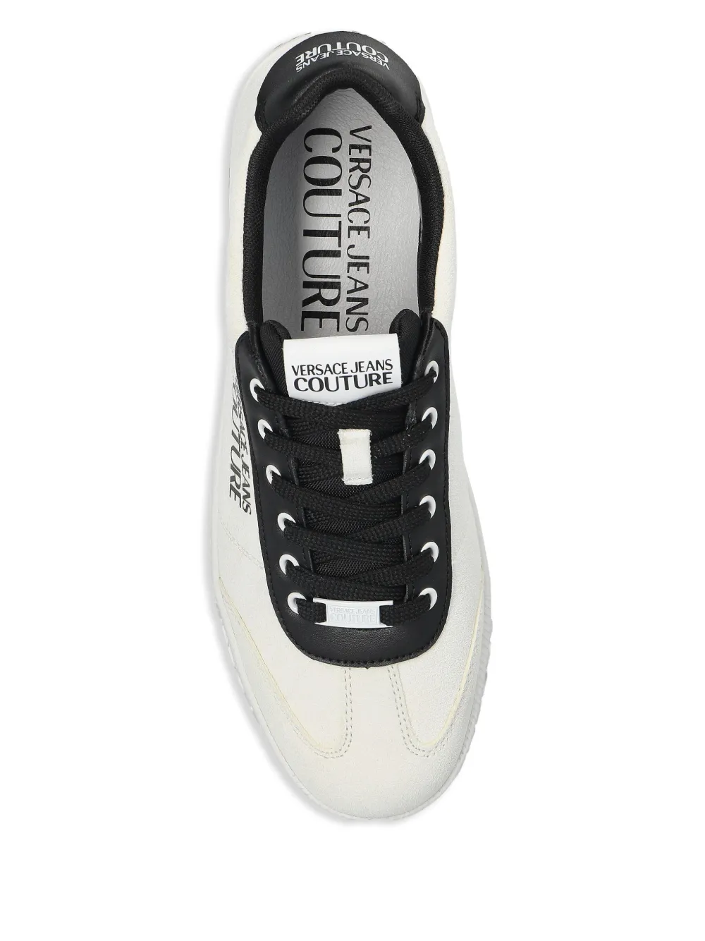 Versace Jeans Couture suede trainers White