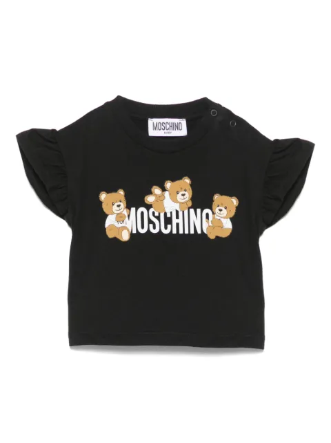 Moschino Kids playera con motivo Bear