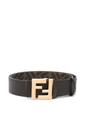 FENDI リバーシブル FFロゴ バックルベルト | ブラック | FARFETCH JP