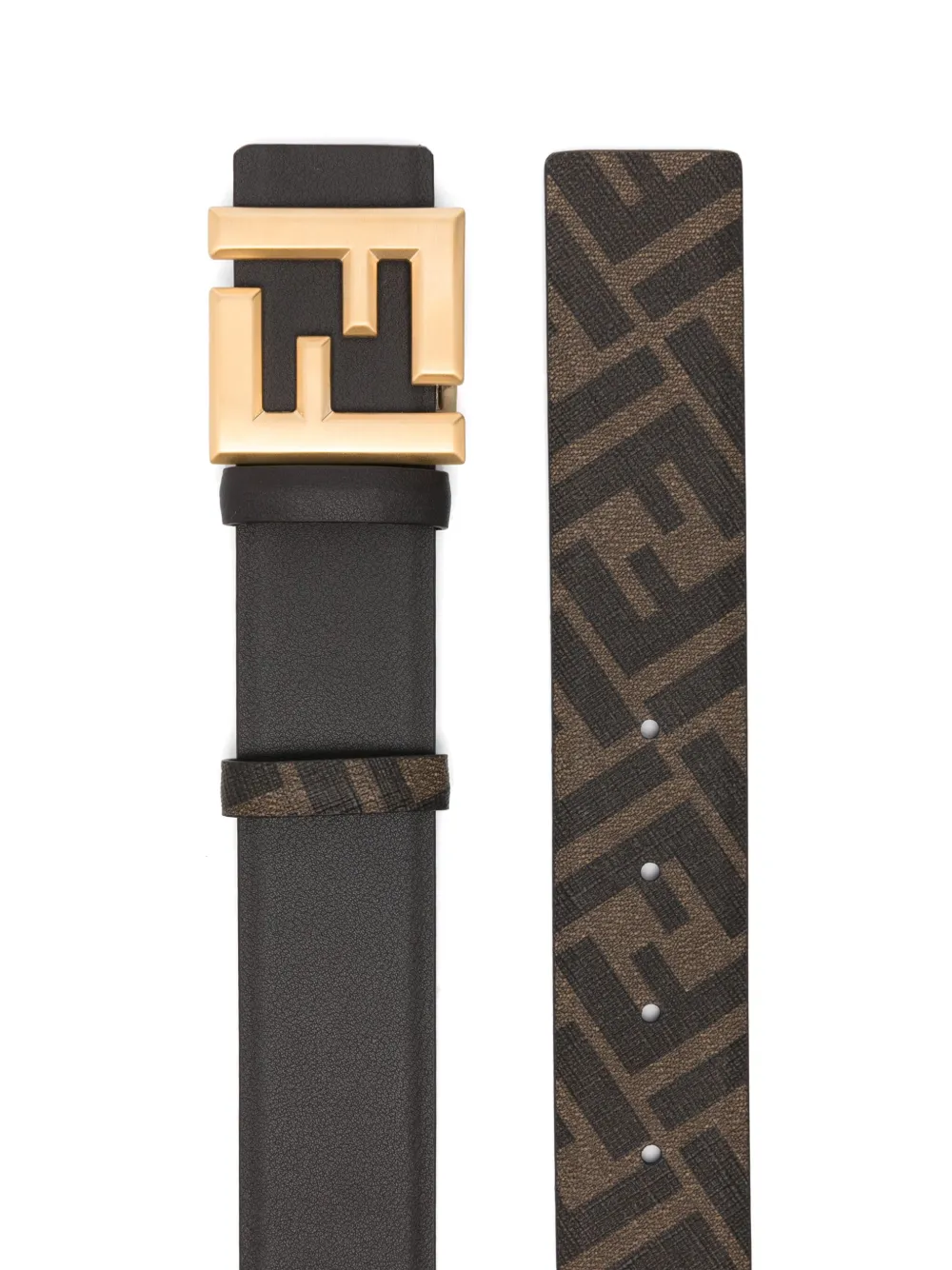 FENDI FF Squared Reversible riem - Bruin