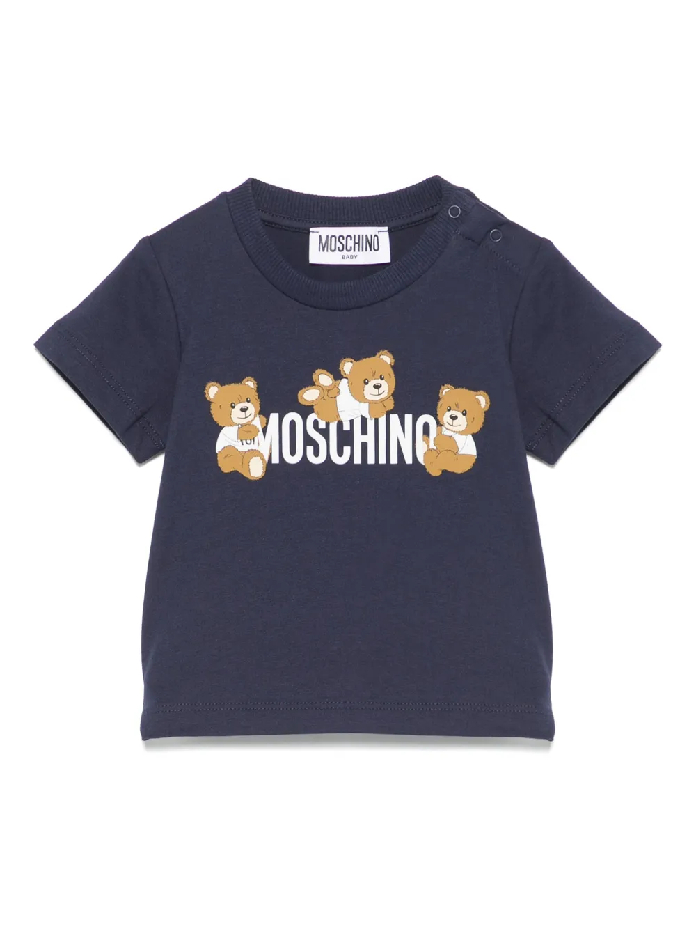 Moschino Kids テディベア Tシャツ - ブルー Moschino Kids テディベア Tシャツ - ブルー