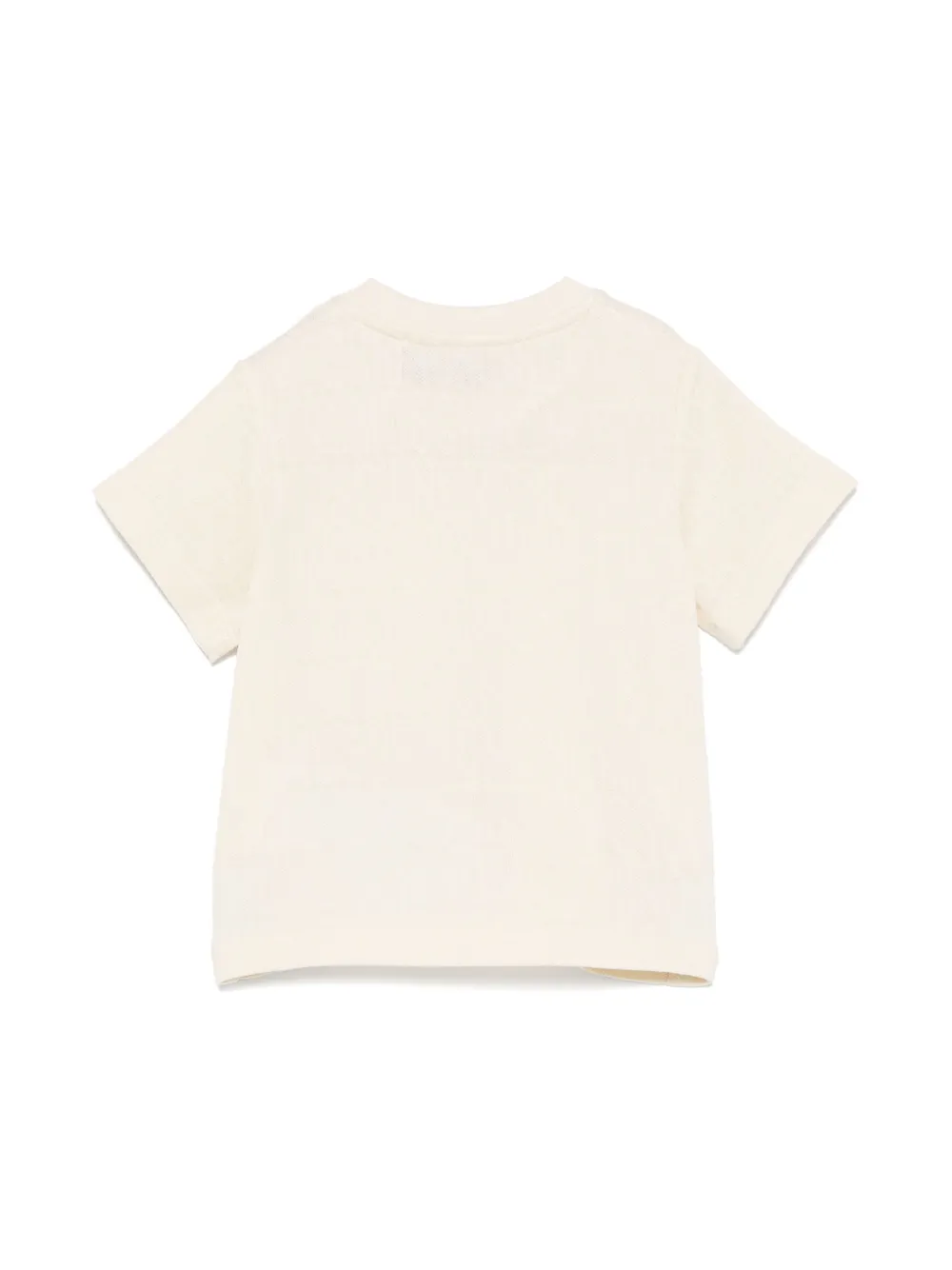 Moschino Kids T-shirt met jacquard - Beige