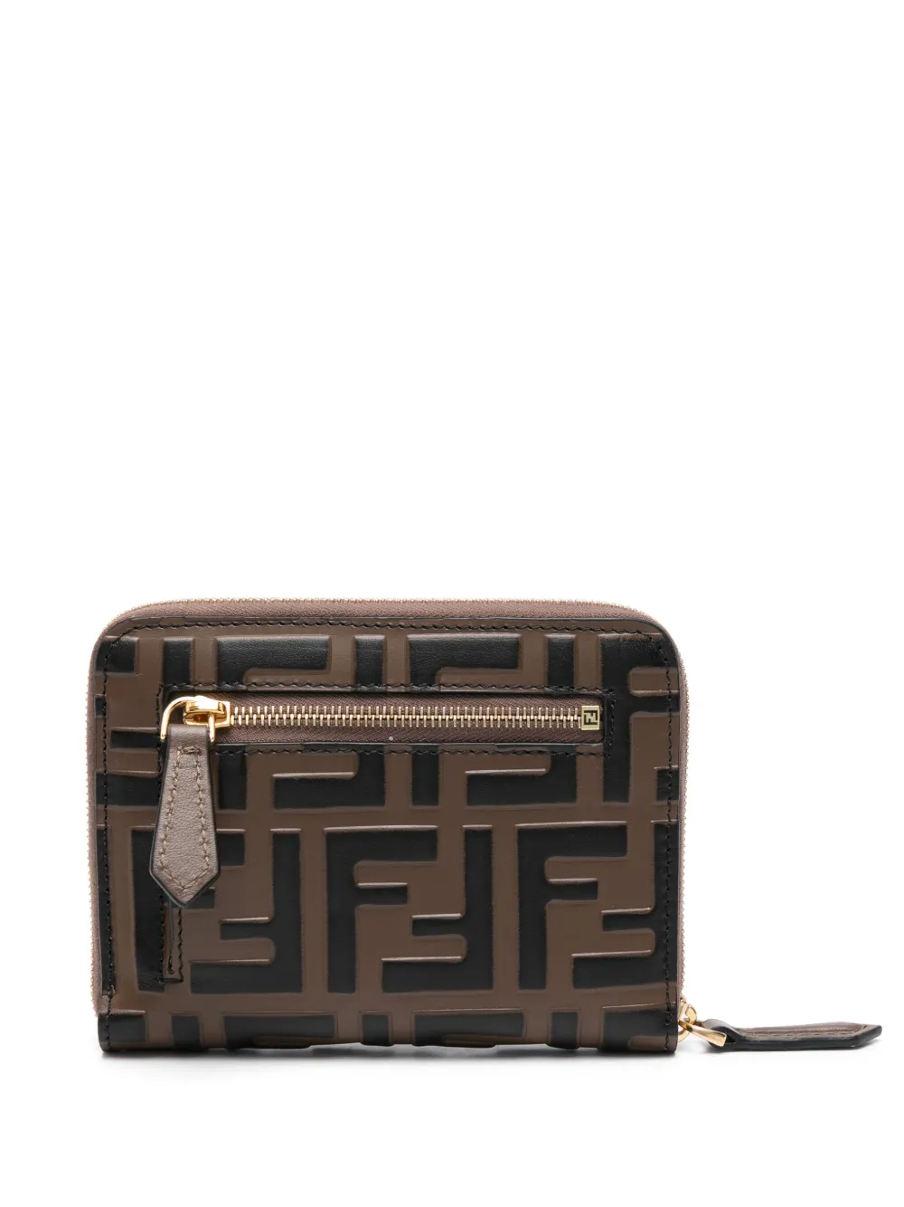 FENDI Medium FF Diamond portemonnee - Bruin