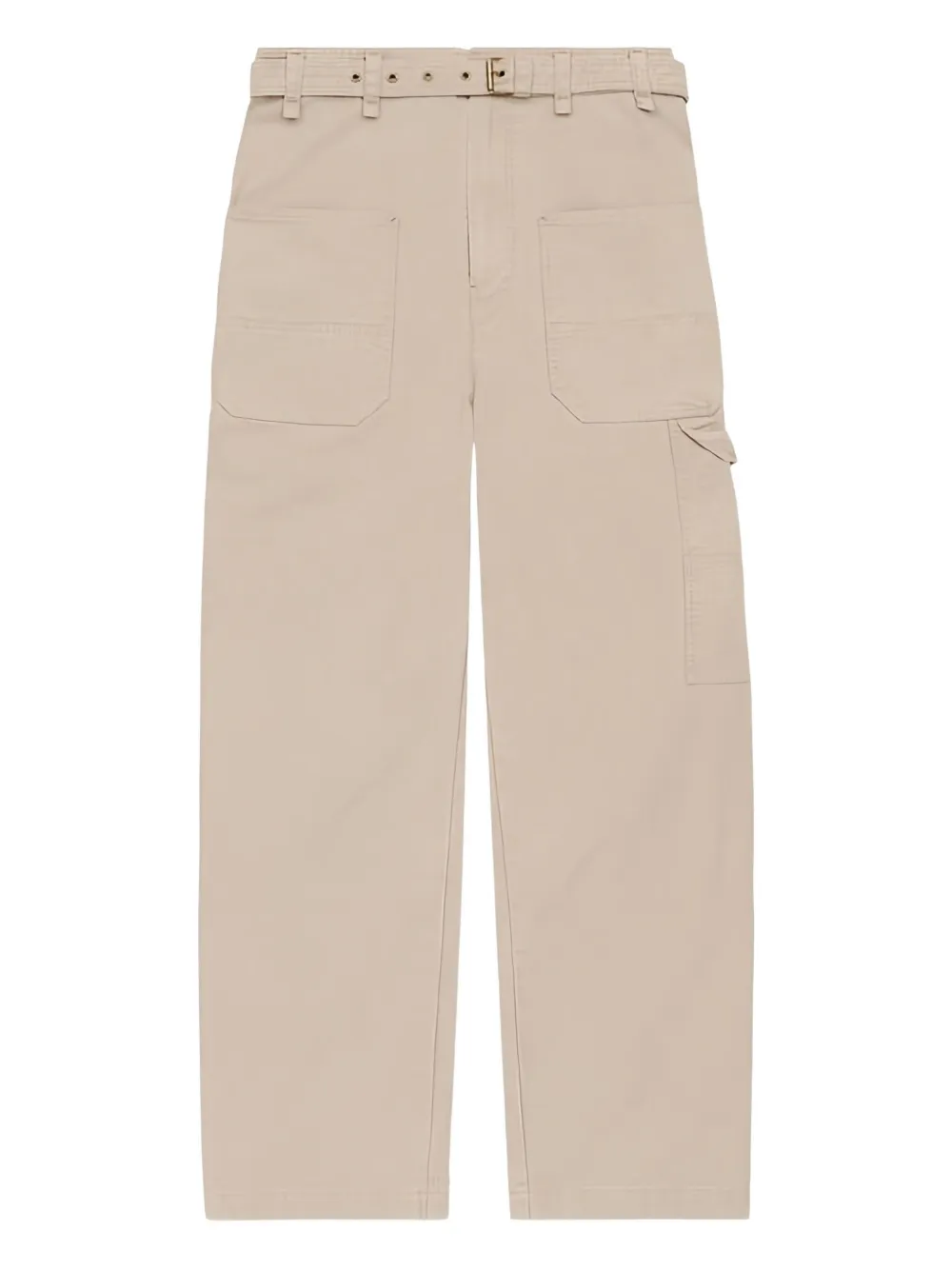 Isabel Marant Tobias Belted Pocket Trousers In Neutral
