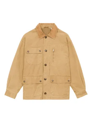 SANDRO デニムジャケット | ブラウン | FARFETCH JP