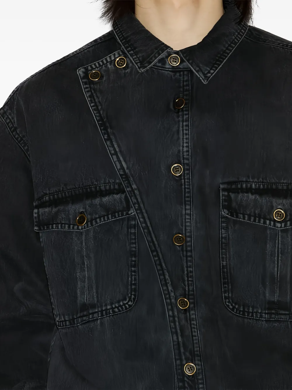 MARANT Chelby denim jumpsuit Zwart