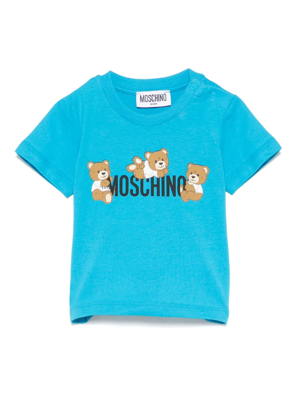 Moschino Kids teddy bear-print T-shirt | Blue | Image 1
