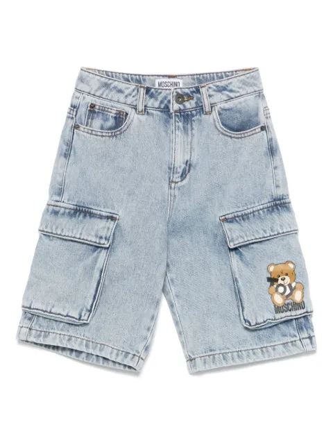 Moschino Kids شورت كارغو بنقش تيدي