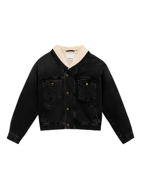 MARANT shearling collar buttoned Jackson jacket