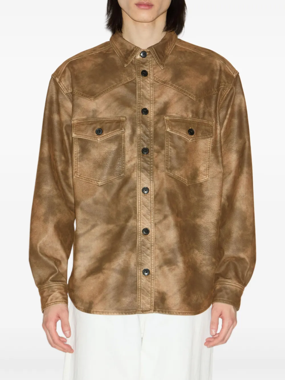 MARANT Kadrian overhemd - Bruin