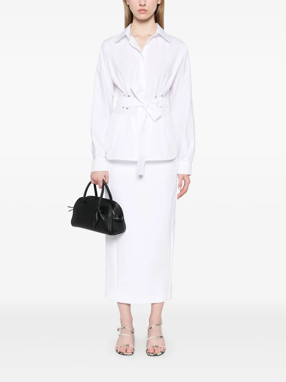 Max Mara Charme midi-rok - Wit