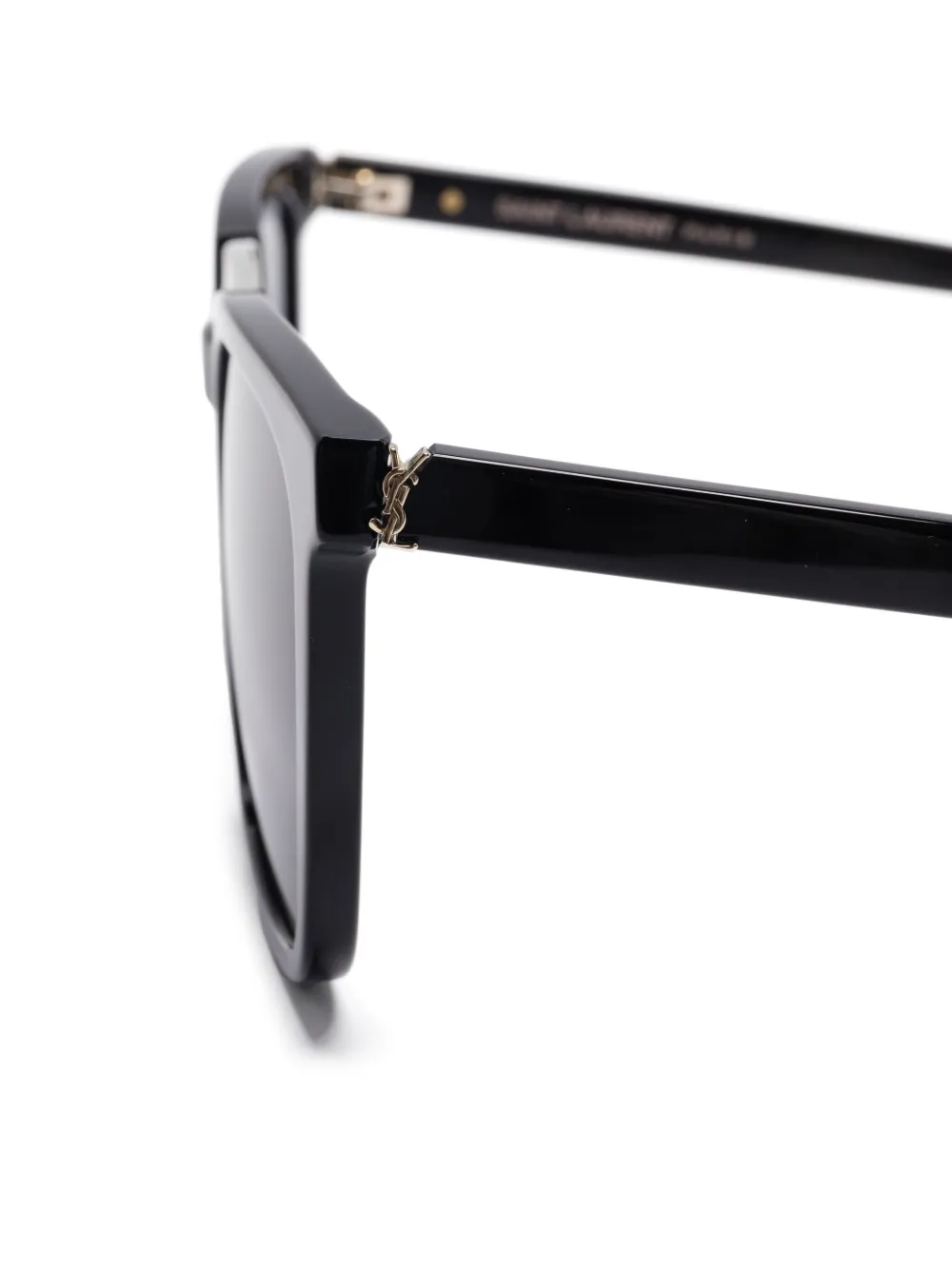 Saint Laurent Eyewear Zonnebril met vierkant montuur Zwart