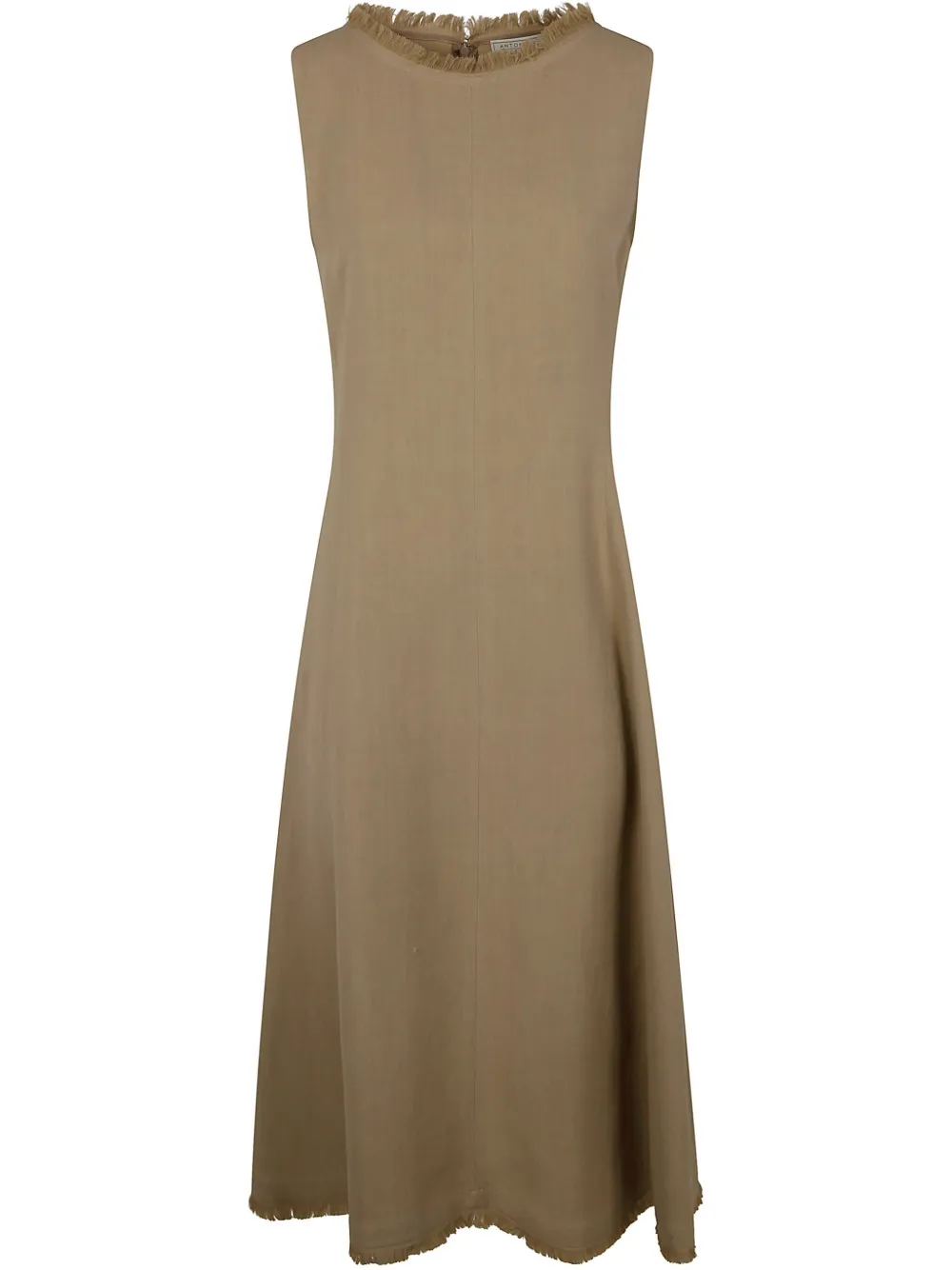 Antonelli frayed neckline dress | Neutrals | Image 1