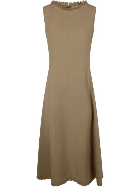 Antonelli vestido con cuello deshilachado