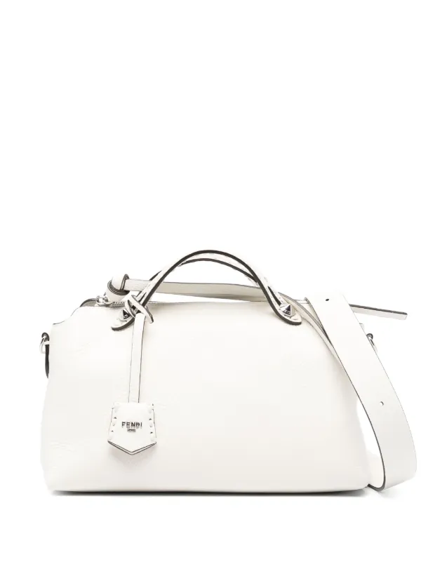 Fendi By the Way Leather Shoulder Bag in White