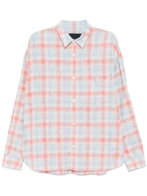 Juun.J camisa con motivo de cuadros