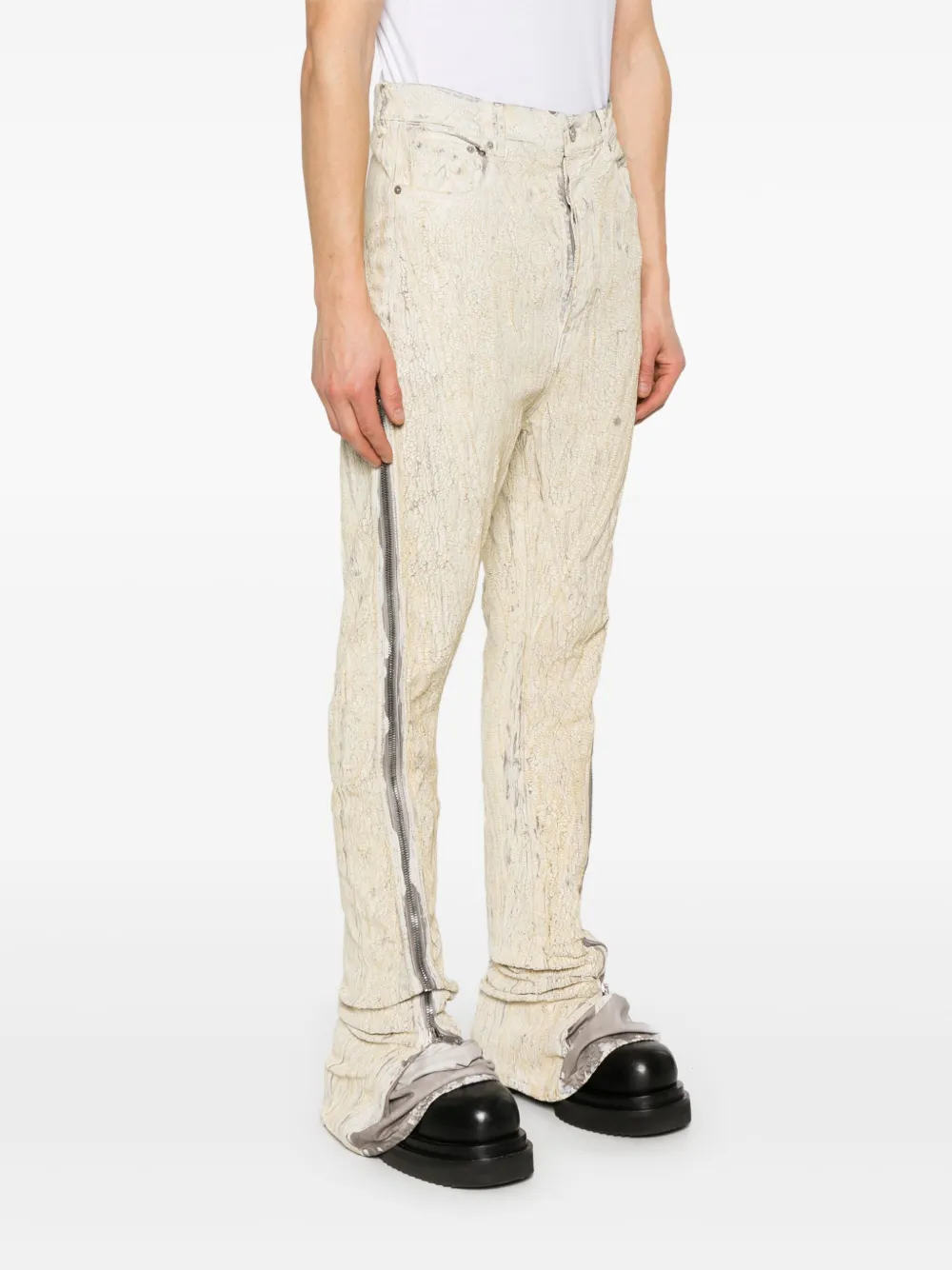 Rick Owens Broek met Bolan Bandana print Geel