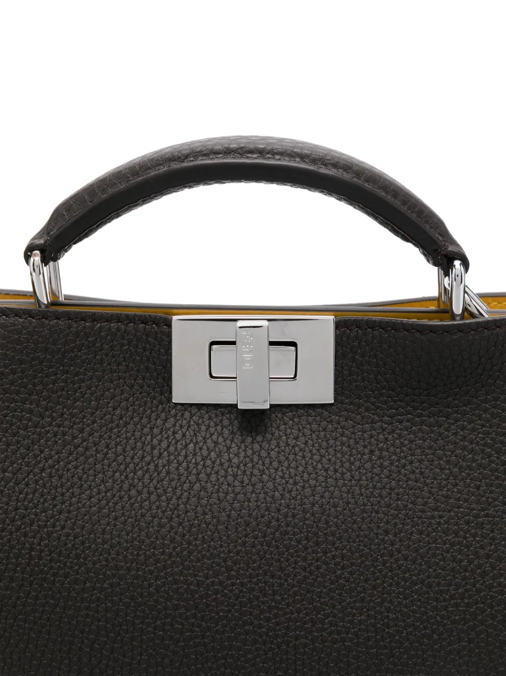 FENDI Peekaboo I See u kleine shopper Bruin