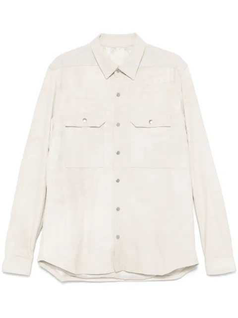 Rick Owens leather overshirt