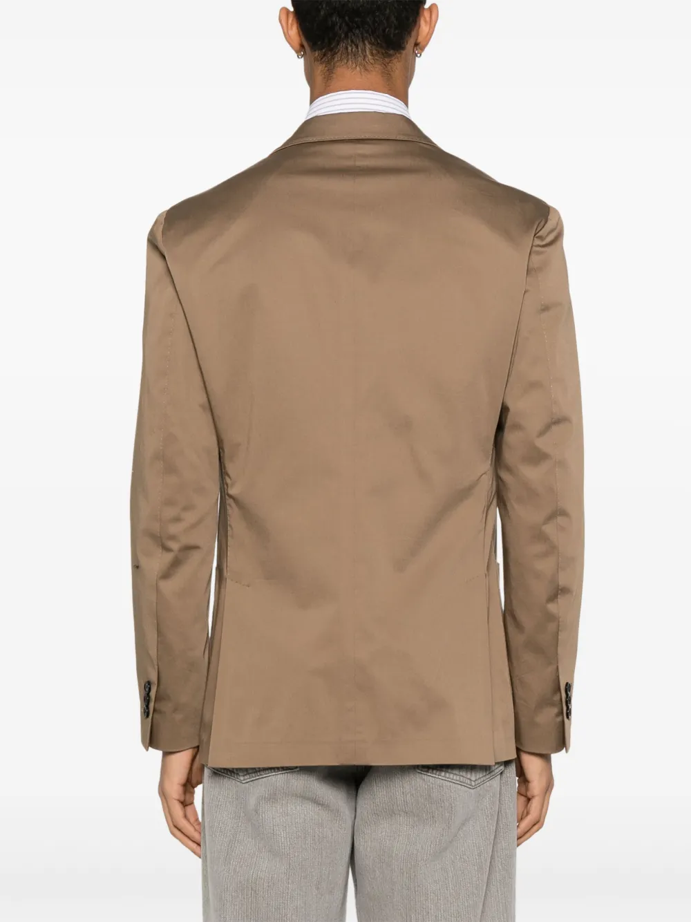 Lardini Blazer met enkele rij knopen Bruin