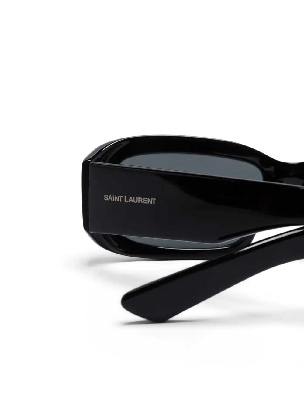 Saint Laurent Eyewear Zonnebril met rechthoekig montuur Zwart