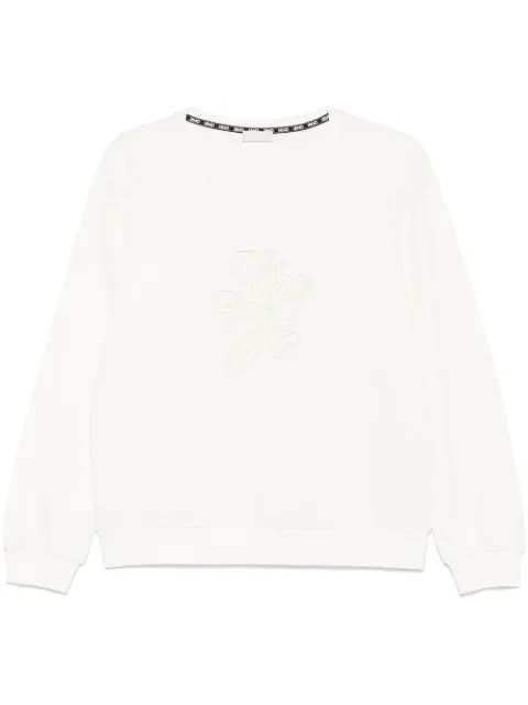 LIU JO logo-patch sweatshirt
