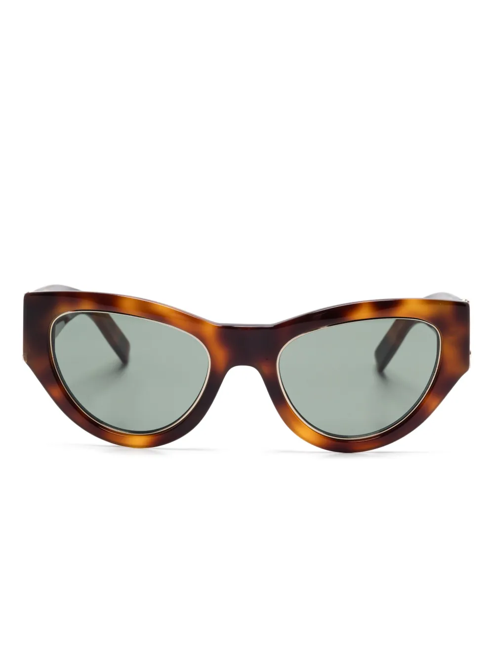 Saint Laurent Eyewear Zonnebril met cat-eye montuur Bruin