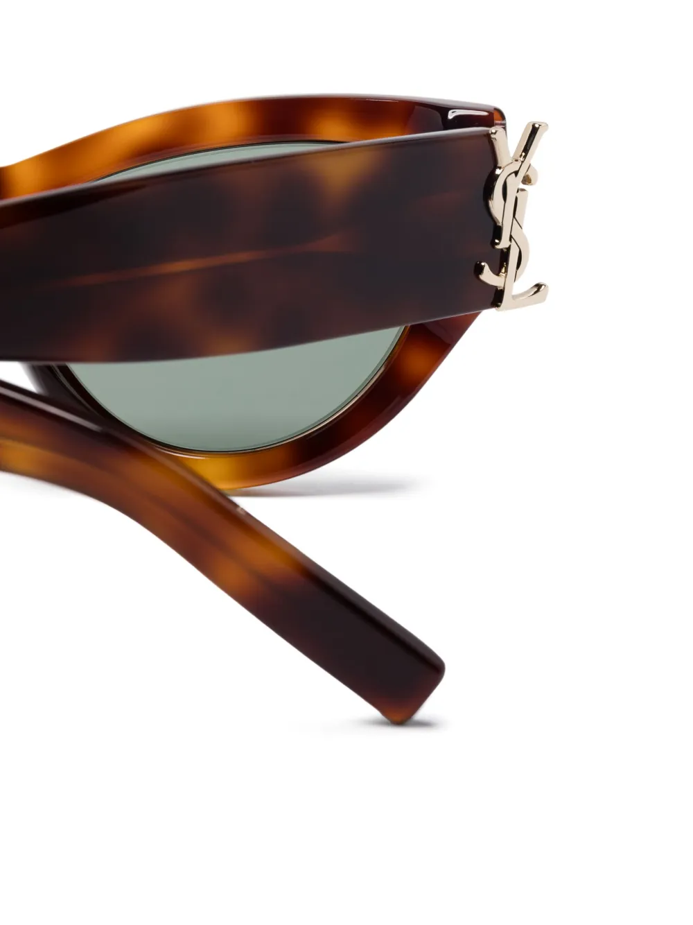Saint Laurent Eyewear Zonnebril met cat-eye montuur Bruin