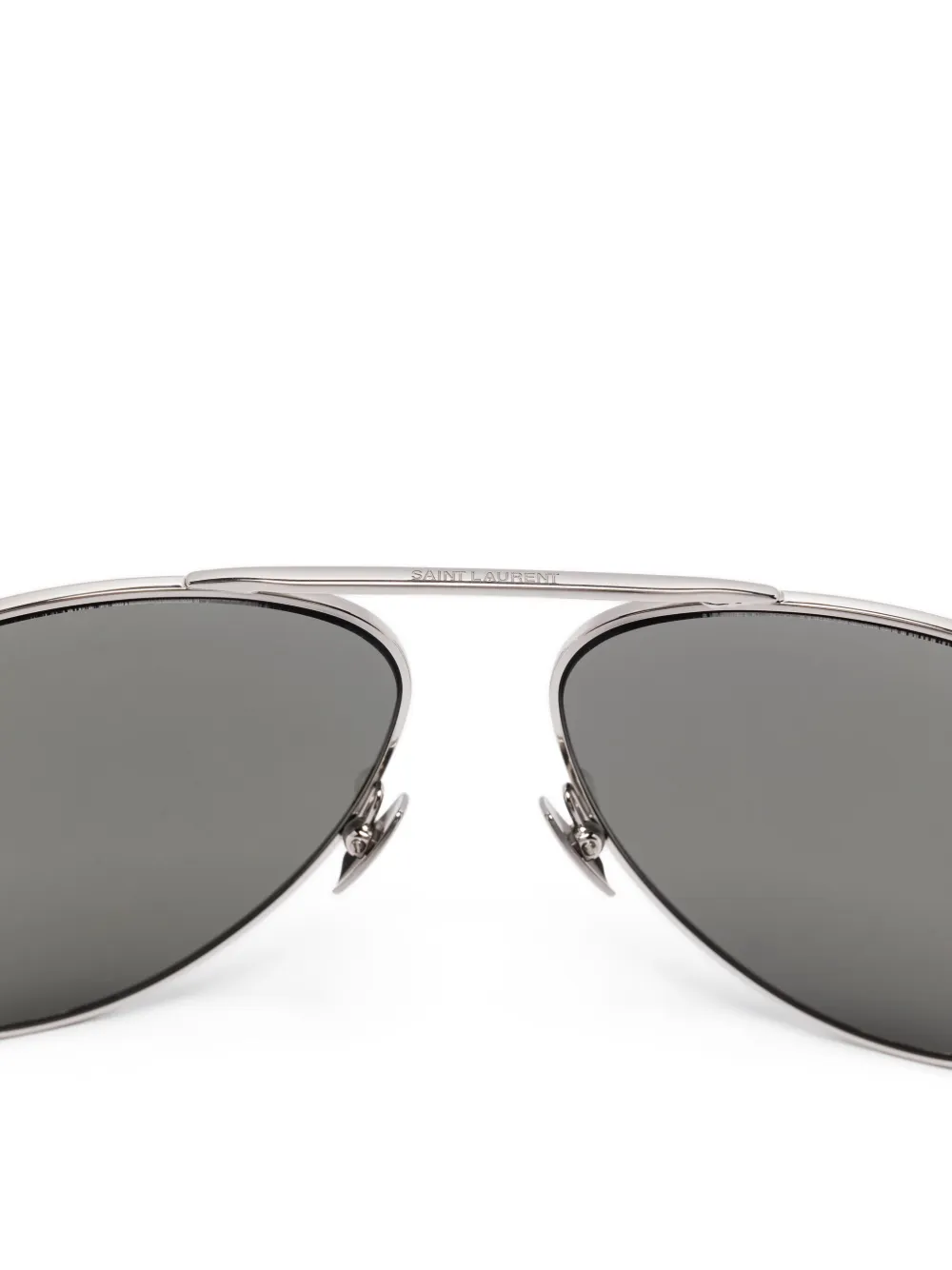 Saint Laurent Eyewear Zonnebril met piloten montuur Grijs