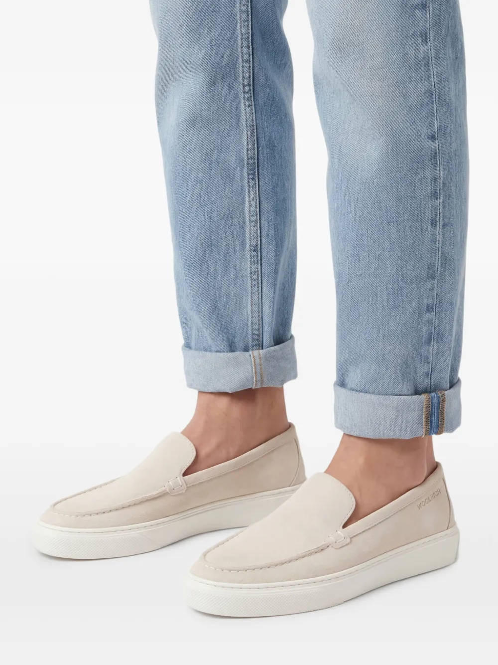 Woolrich Suède loafers Beige