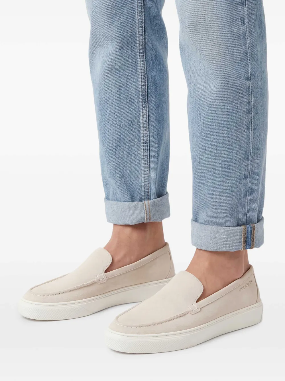  Woolrich Mocasines Con Logo Grabado - Neutro 