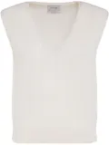 Barrie cashmere lace top - White