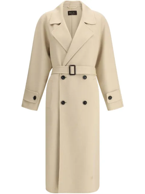 Loro Piana double-breasted belted coat